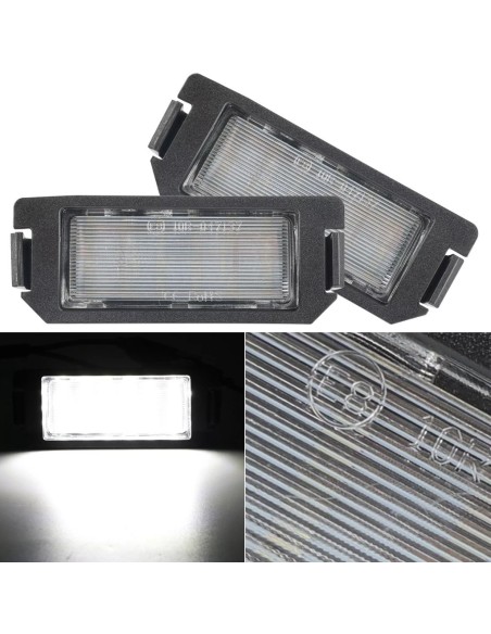 Set of 2 LED License Plate Lights for Kia Soul, Rio, Picanto