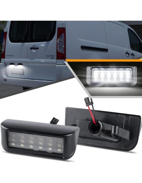 Dedicated LED License Plate Light Set for Citroen Berlingo, Jumpy