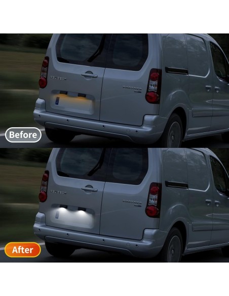 Dedicated LED License Plate Light Set for Citroen Berlingo, Jumpy