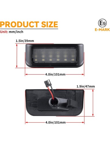 Dedicated LED License Plate Light Set for...