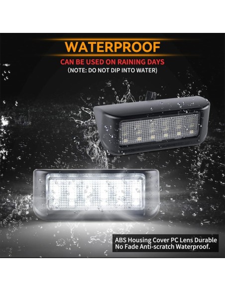 Dedicated LED License Plate Light Set for Peugeot Expert, Partner