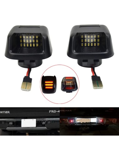 LED License Plate Light Set for Nissan Navara...