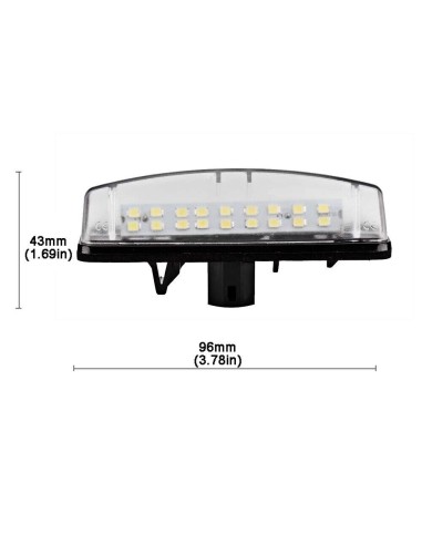 LED License Plate Light Set for Toyota Yaris,...