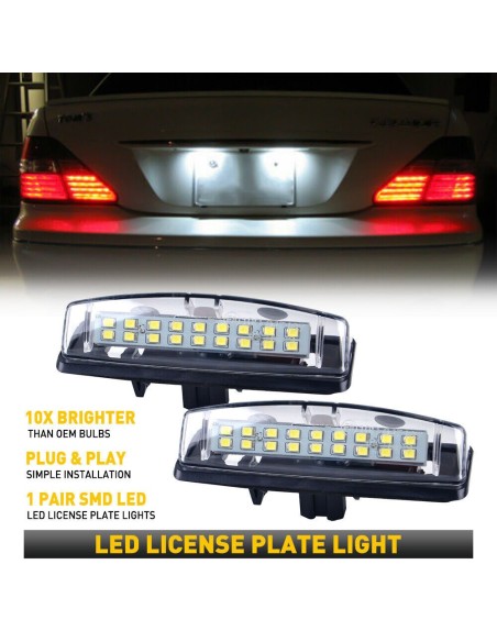 LED License Plate Light Set for Lexus IS, ES, GS, LS, RX, HS