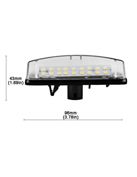 LED License Plate Light Set for Lexus IS, ES, GS, LS, RX, HS
