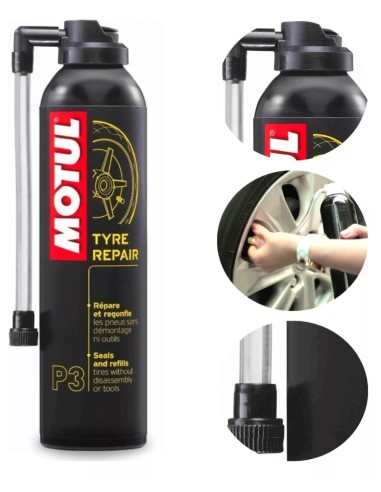 Motul P3 Motorcycle Tyre Repair Solution 300ml