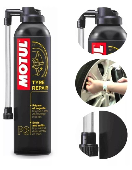 Motul P3 Motorcycle Tyre Repair Solution 300ml