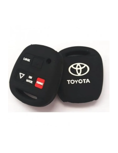 Silicone Car Key Case for Toyota with 2 Buttons + 1 Panic...