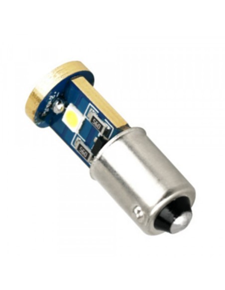 White Auto LED Canbus BA9S 3 SMD 3030, 9-30V, no polarity