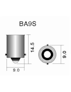 White Auto LED Canbus BA9S 3 SMD 3030, 9-30V, no polarity 2