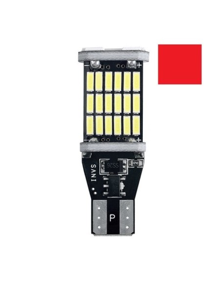 Auto LED Canbus T15 (W16W) 45 Smd 4014 12V - T15-4014-45LED-RED