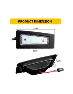 LED Number Plate Light Set for Mazda 3, Mazda CX-3 2
