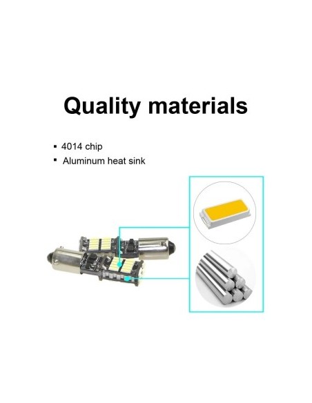 White Auto LED T14, Canbus BA9S 26 SMD, 12V, non-polarized