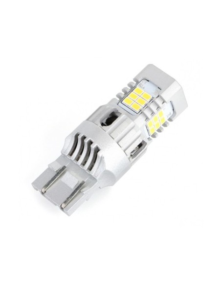 LED Autóizzó Fehér T20 Canbus Dupla Intenzitás, 24 SMD, 12V, Szuper Canbus, Polaritás Nélkül