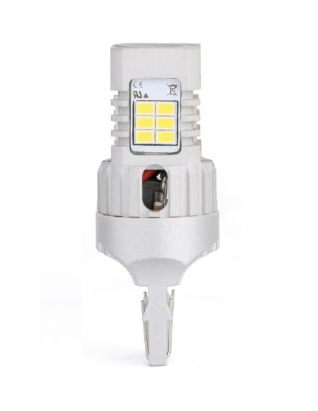 LED Autóizzó Fehér T20 Canbus Dupla Intenzitás, 24 SMD, 12V, Szuper Canbus, Polaritás Nélkül