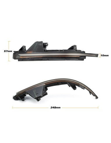 Set of 2 Dynamic LED Mirror Indicators for Audi...