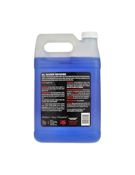 Rubber and Plastic Maintenance and Protection Solution, Meguiar's All Season Dressing, D160, 3.78 L