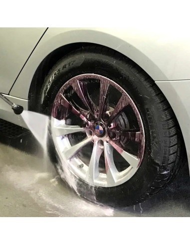 Neutral rim cleaning solution with red...