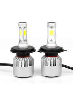 Set of 2 H4 Hi-Low COB Canbus LED Lights, 72W, 8000 Lm,... 2