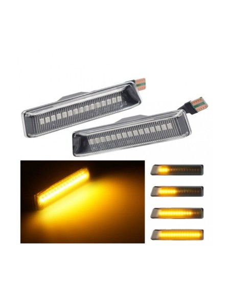 Set of 2 Dynamic LED Wing Indicators for BMW E36 Facelift, X5 E53