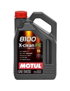 Motul 8100 X-Clean Fe Engine Oil, 5W30, 5L