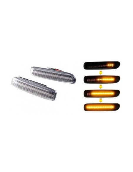 Set of 2 Dynamic LED Wing Indicators for BMW E46, E46 Compact Non-Facelift