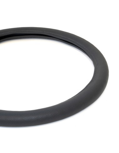Perforated Gray Eco-Leather Steering Wheel...