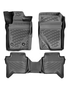 Set of 4 Rubber Floor Mats for Vw Amarok II 2023- , Umbrella