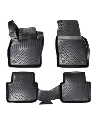 Rubber mat set type tray for Skoda Scala 2019-