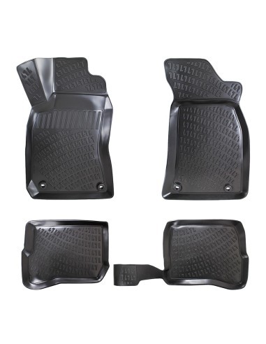 Rubber tray-style car mats set for Audi A4 B5...