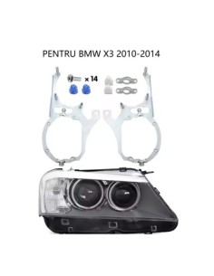 Set of 2 adapter frames for Hella G5 projectors for BMW...