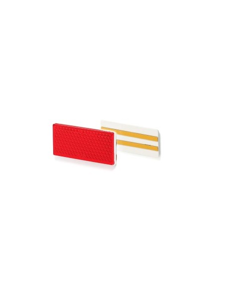 Rectangular Reflector With Adhesive 51P Up-105X48 Red Was