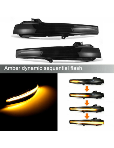 Set of 2 Dynamic LED Mirror Turn Signals for...