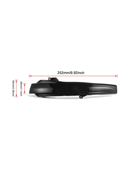 Set of 2 Dynamic LED Mirror Turn Signals for Mercedes C, E, S, GLC, CLS