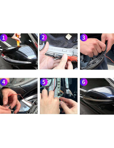 Set of 2 Dynamic LED Mirror Turn Signals for...
