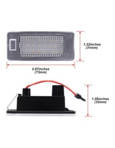 Σετ 2 Λάμπες αριθμού LED για Fiat 500X 2014-2018 2
