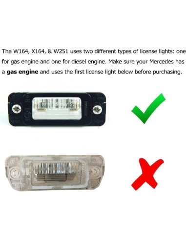Set of 2 LED License Plate Lights for...