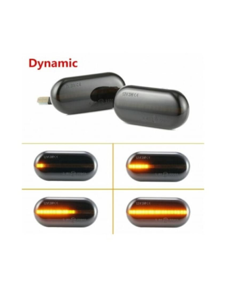 Set of 2 Dynamic LED Wing Indicators for Renault Clio, Espace, Master, Megane