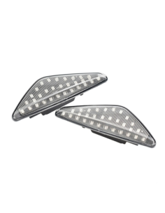 Set of 2 Clear LED Wing Indicators for X3 F25, X5 E70, X6...