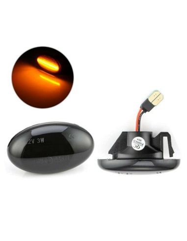 Set of 2 Smoked LED Wing Indicators for Smart...