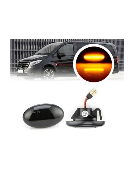 Σετ 2 Φλας LED καπνιστά για Smart W450 και W452