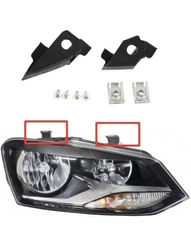 Left headlight repair kit compatible with VW...
