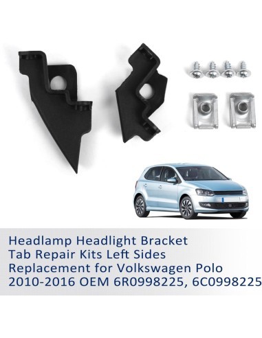 Left headlight repair kit compatible with VW...