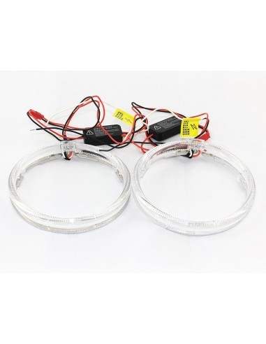 Set of 2 LED car rings diameter 100mm with...
