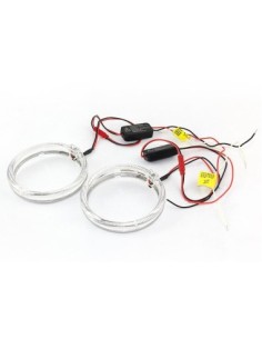 2 darab 100mm átmérőjű LED autós gyűrű készlet Dimming... 2