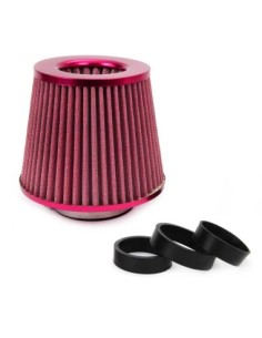 Universal sport air intake filter for cars, red...