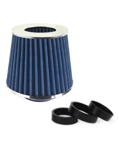 Universal car air intake sport filter, blue 160x155x118mm...