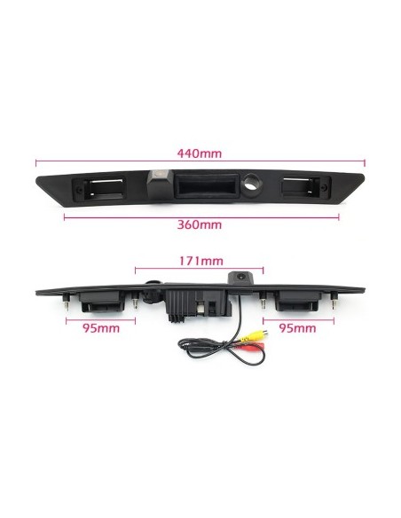 HD Reversing Camera with StarLight Night Vision for Audi A3, A4, A6, A8, Q7 with Handle Support and License Plate Lights