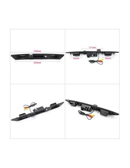 HD Reversing Camera with StarLight Night Vision for Audi A3, A4, A6, A8, Q7 with Handle Support and License Plate Lights