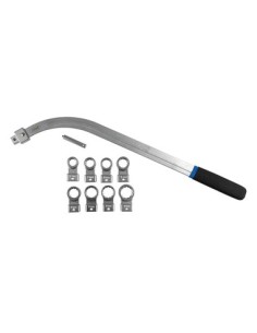 Curved Wrench Set for Auxiliary Belt Tensioner 12 Faces